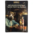 Plechová cedule Božkov "Divočák" 1