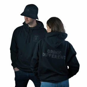 Černá unisex mikina Tatratea Drink Different, velikost M