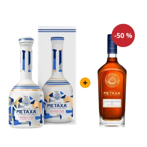 Akce: Druhá láhev za půlku Metaxa Grande Fine 0,7 L 40% + Metaxa 12* 0,7 L 40%