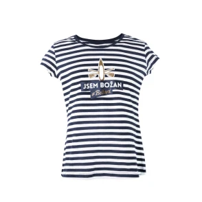 Vodácké pruhované dámské tričko Božkov, L
