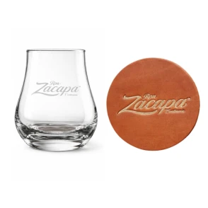 Degustační sklenice s koženým podtáckem Zacapa