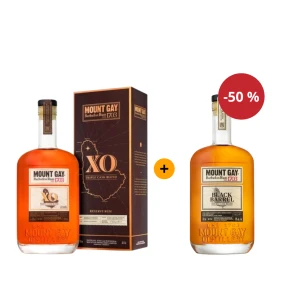 Akce: Druhá láhev za půlku Mount Gay XO 0,7 L 43% + Mount Gay Black Barrel 0,7 L 43%