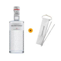 Výhodný balíček 1 ks The Botanist Dry Gin 0,7 L 46% + 2 ks nerezových brček The Botanist