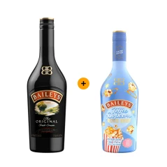 NOVINKA! Výhodný balíček Baileys Original Irish Cream 0,7 L 17% + Baileys Toffee Popcorn Movie Night 0,5 L 17%