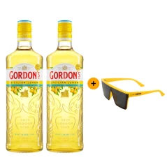 Výhodný balíček 2 ks Gordon's Sicilian Lemon 0,7 L 37,5% + Brýle