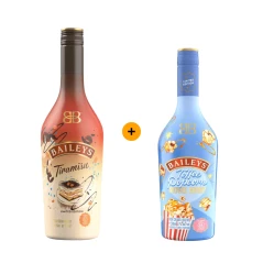 NOVINKA! Výhodný balíček Baileys Tiramisu 0,7 L 17% + Baileys Toffee Popcorn Movie Night 0,5 L 17%