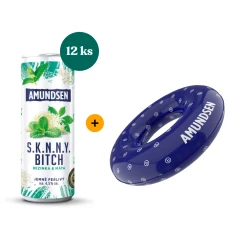 Výhodný balíček 12ks Amundsen Sknny Bitch RTD 0,25 L 4,5% + Kruh