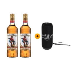 Výhodný balíček 2 ks Captain Morgan Spiced Gold 0,7 L 35% + Reproduktor