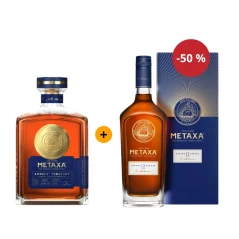 Akce: Druhá láhev za půlku Metaxa Angels Treasure 0,7 L 42,5% + Metaxa 12* 0,7 L 40%