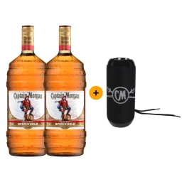 Výhodný balíček 2 ks Captain Morgan Spiced Gold Barrel 1,5 L 35% + Reproduktor