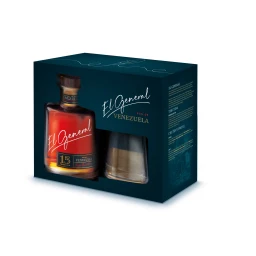 El General 0,7 L 40 % dárkové balení se skleničkou 