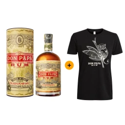 Výhodný balíček Don Papa Rum v tubě a tričko L