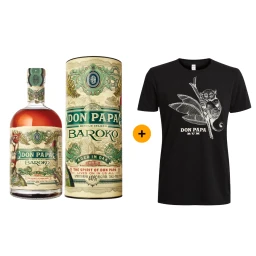 Výhodný balíček Don Papa Baroko v tubě a tričko L