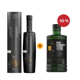 Akce: Druhá láhev za půlku Octomore 15.1 0,7 L 59,1% + Bruichladdich Port Charlotte 10YO 0,7 L 50%